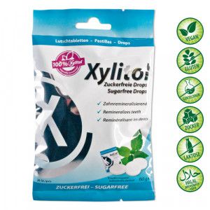 MIRADENT Xylitol Drops zuckerfrei Mint